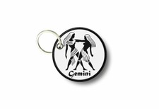 Keychain keyring print patch morale iron on zodiac applique gemini