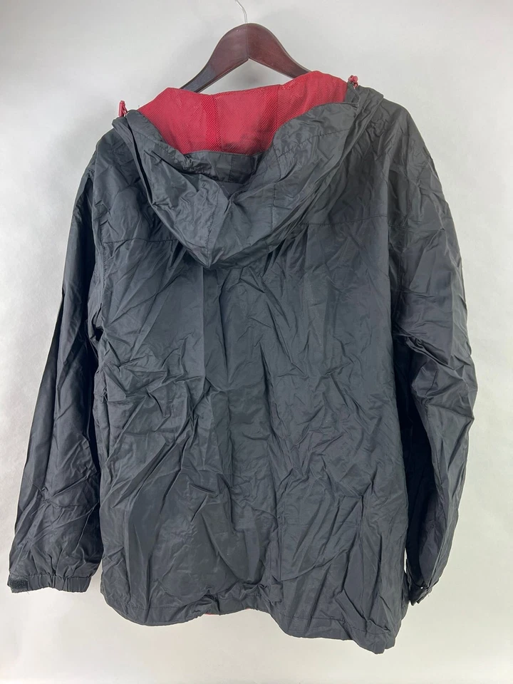 Outdoor Life Mens Black Full Zip Hooded Windbreaker Size XL - Image 2 of 4