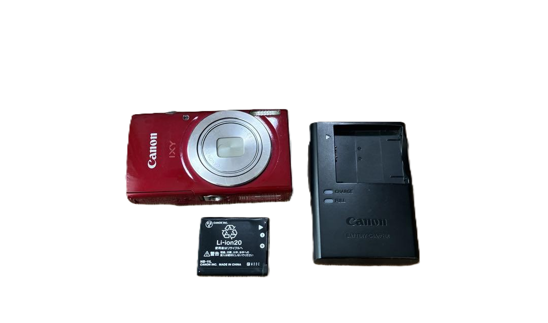 Canon IXY 180 PowerShot ELPH 180 IXUS 175 Digital Camera Red Used
