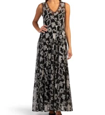 Johnny Was Mazzy Bias Maxi Dress Embroidered  Chloe S;NWT