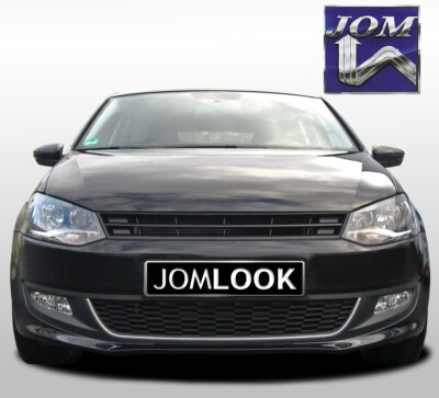 KÜHLERGRILL für VW POLO 6R GRILL ohne Emblem SCHWARZ ABS FRONTGRILL
