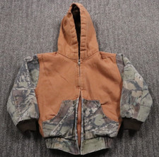 Outdoor Habitat Canvas Jacket Insulated Full Zip Hooded Camo Outdoor Boy's 2T