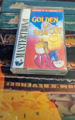 Quest for the Golden Egg Cup (1987) Commodore 64 (Box, Tape, Manual) works 8-bit