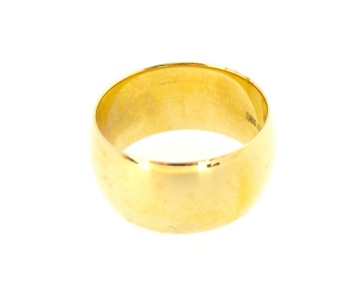 Ring Band Columbia 14K yellow gold 9.5 mm Wide size 7 wedding | eBay