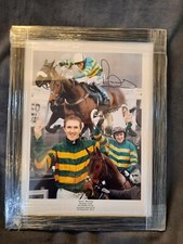 Tony McCoy Signed Framed Picture 4000th Winner
