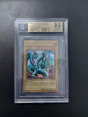 Yugioh Blue-Eyes White Dragon LOB-001 Ultra 1st Edition Asian