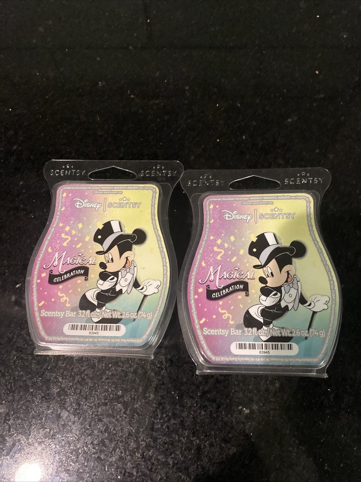 Lot of 2 Scentsy Wax Bars Disney Magical Celebration NEW, 100 Years