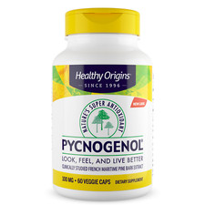 Healthy Origins Pycnogenol 100 mg 60 Veggie Caps, Herz Gesundheit Augen Vision USA