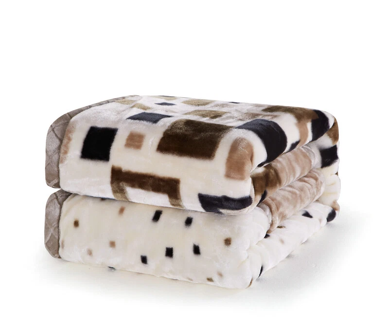 Raschel Blanket 2-4kg Double Layers Soft For Winter Weighted Bed Cover Queen New - Image 4 of 4