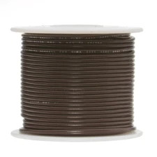 18 AWG Gauge GPT Marine Wire Stranded Hook Up Wire Brown 250 ft 0.0403" 60 Volts