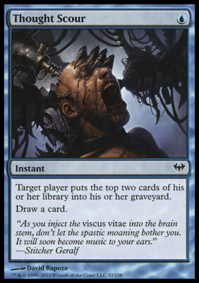 Magic the Gathering MTG Thought Scour (52) Dark Ascension   LP