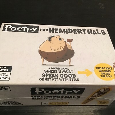 Poetry For Neanderthals Word Game Brand (New & Sealed) by Exploding Kittens NEW 