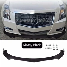 For Cadillac CTS Front Lip Splitter Spoiler Bumper Valance Styling Body Kit
