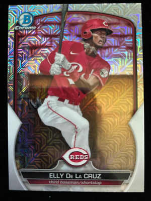 2023 Bowman Chrome ELLY DE LA CRUZ Rookie MEGA BOX MOJO REFRACTOR