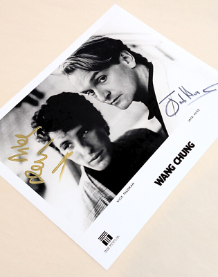 WANG CHUNG SIGNED 8x10 PHOTO jack hues & nick feldman DANCE HALL