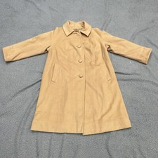 Vtg 1970s 70s Mohan's Ltd Hong Kong Womens Long Coat Tan