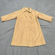 VTG 1970s 70s Mohan's LTD Hong Kong Womens Long Coat Tan