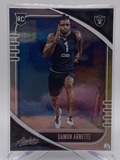 2020 Panini Absolute Football Damon Arnette #123 RC Raiders