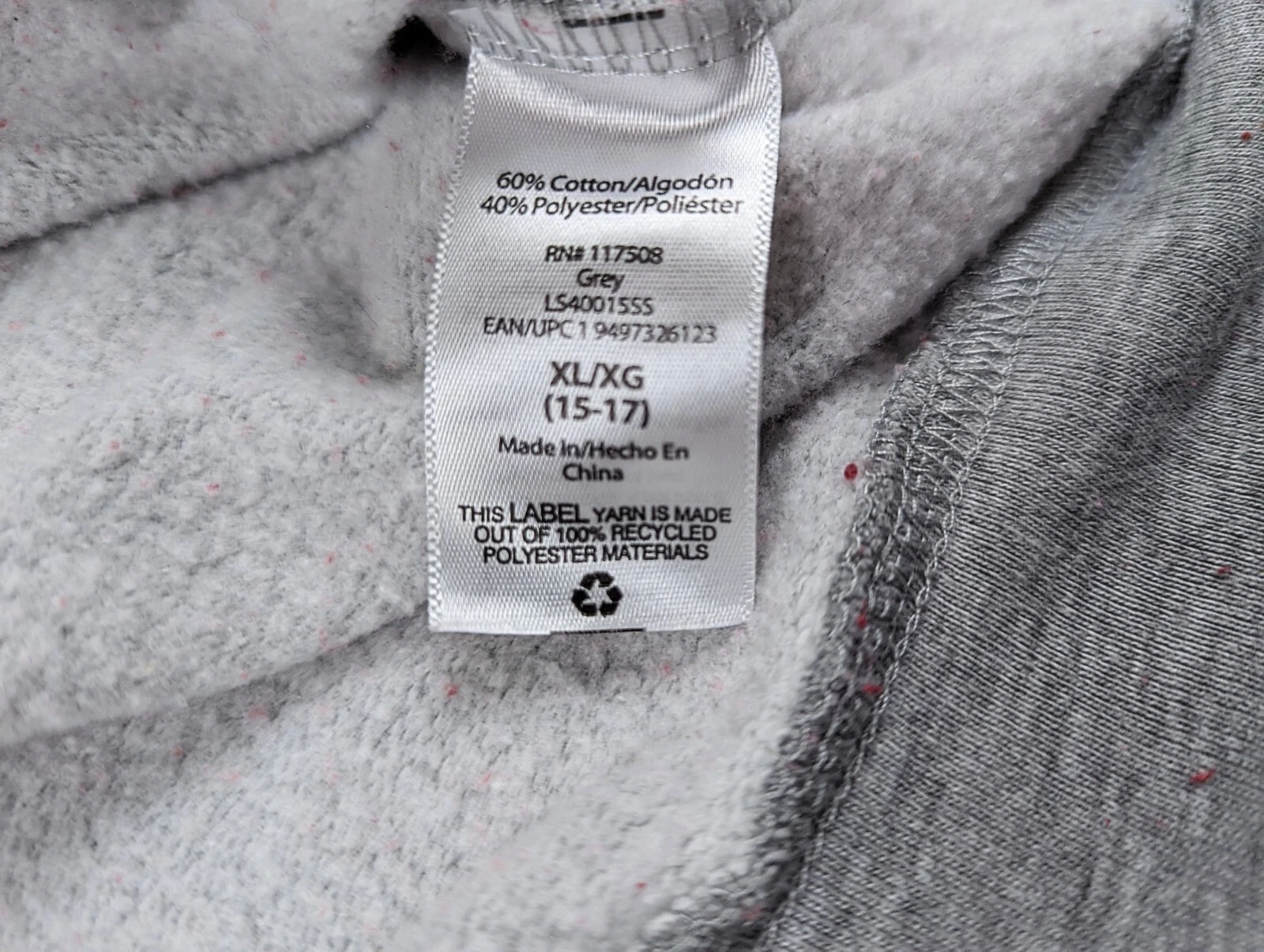 VETEMENTS Felpa grigia Wound Up donna XL 15 17 grata benedetta Natale usata in ottime condizioni