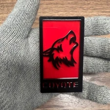 Coyote Badge Emblem fits mustang Grill / Red Trunk Angry Agressive Racing