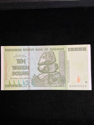 2008 Zimbabwe - 10 TRILLION DOLLARS - Superb Gem, Near Perfection