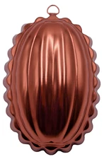 NEW Vtg 7" Melon Shaped Jello Mold Copper Tin Wall Decor Holds 2 1/2 Cups