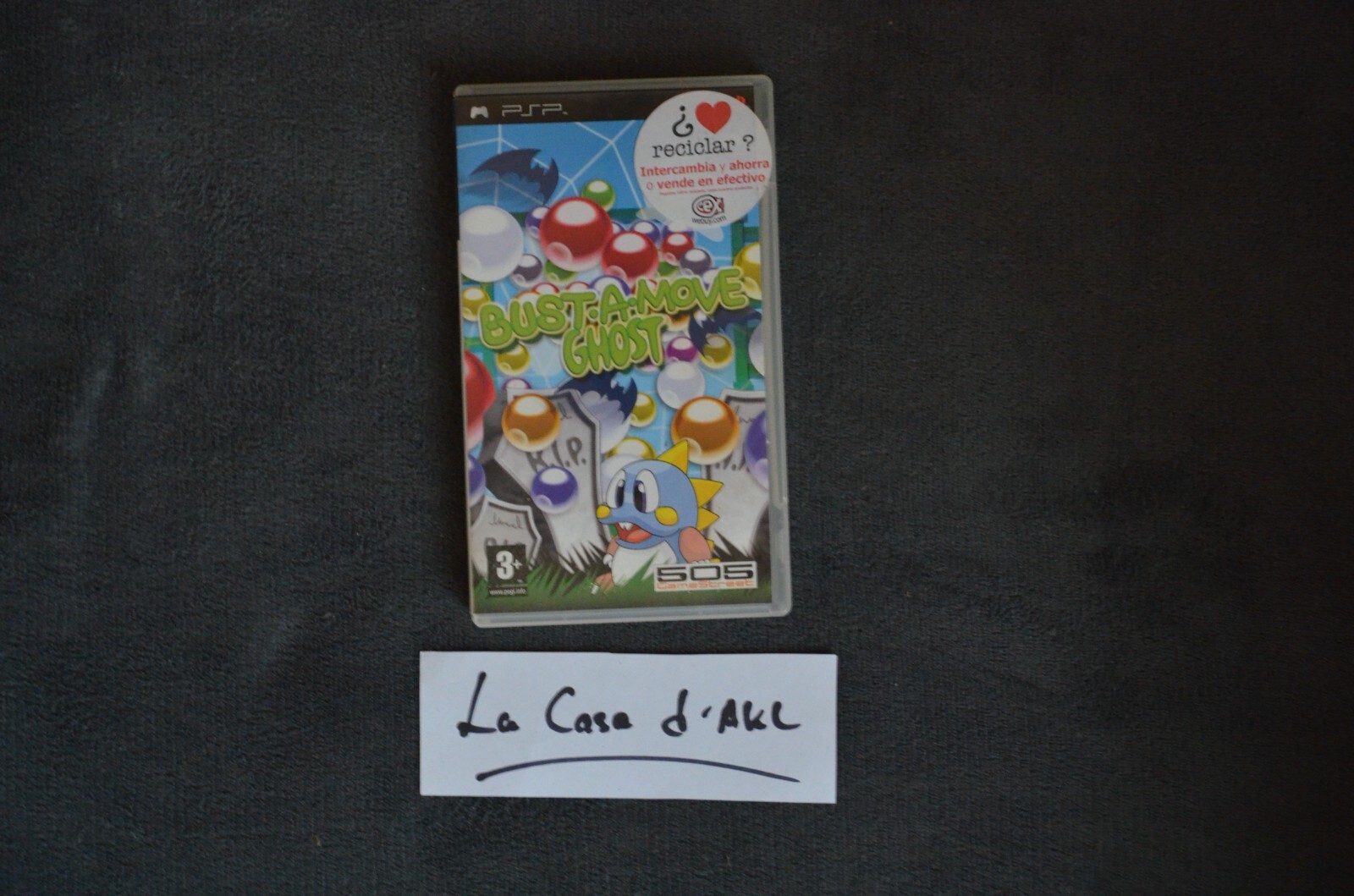 ₪ PAS DE JEU ₪ Boite VIDE de PSP ESPAGNOL - Bust-a-move Ghost