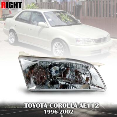 RIGHT Front Head Light Lamp W/O bulbs For Toyota Corolla AE112 Sedan 1996-2002