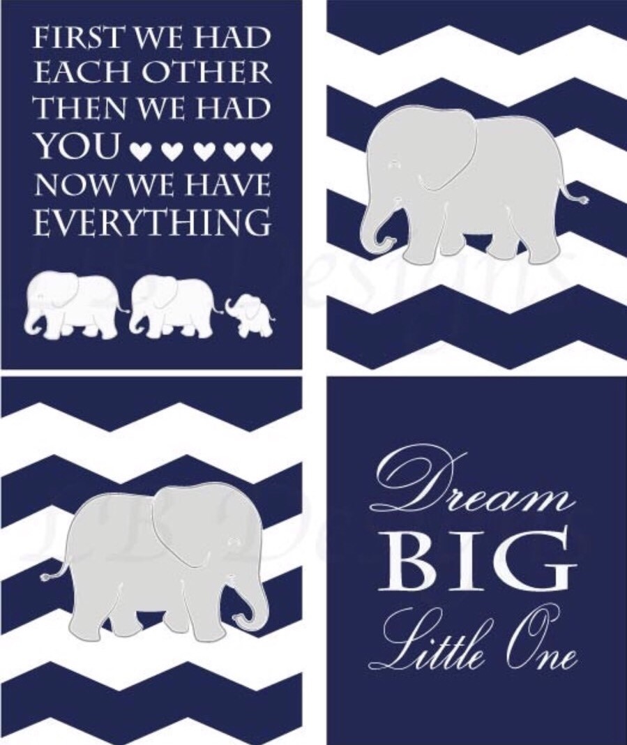 Navy Blue Elephant Nursery Navy Elephant Baby Nursery And Childrens