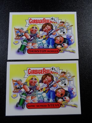 Sonic Youth 100% Kool Thing Superstar Teen Age Riot 2 Card Set Garbage Pail Kids