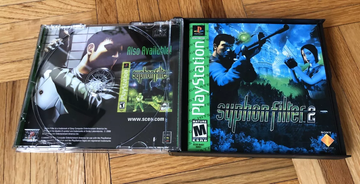 Syphon Filter 2 Greatest Hits PS1 PlayStation Complete w/ Case & Manual  TESTED