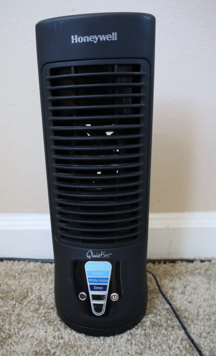 Honeywell QuietSet Mini 13u0026#034; Tower Desk Top Fan HTF210BD1 Oscillating  Timer 2 4 8 | eBay