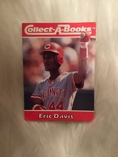 1990 Collect-A-Book Eric Davis Cincinnati Reds 28 Baseball Card