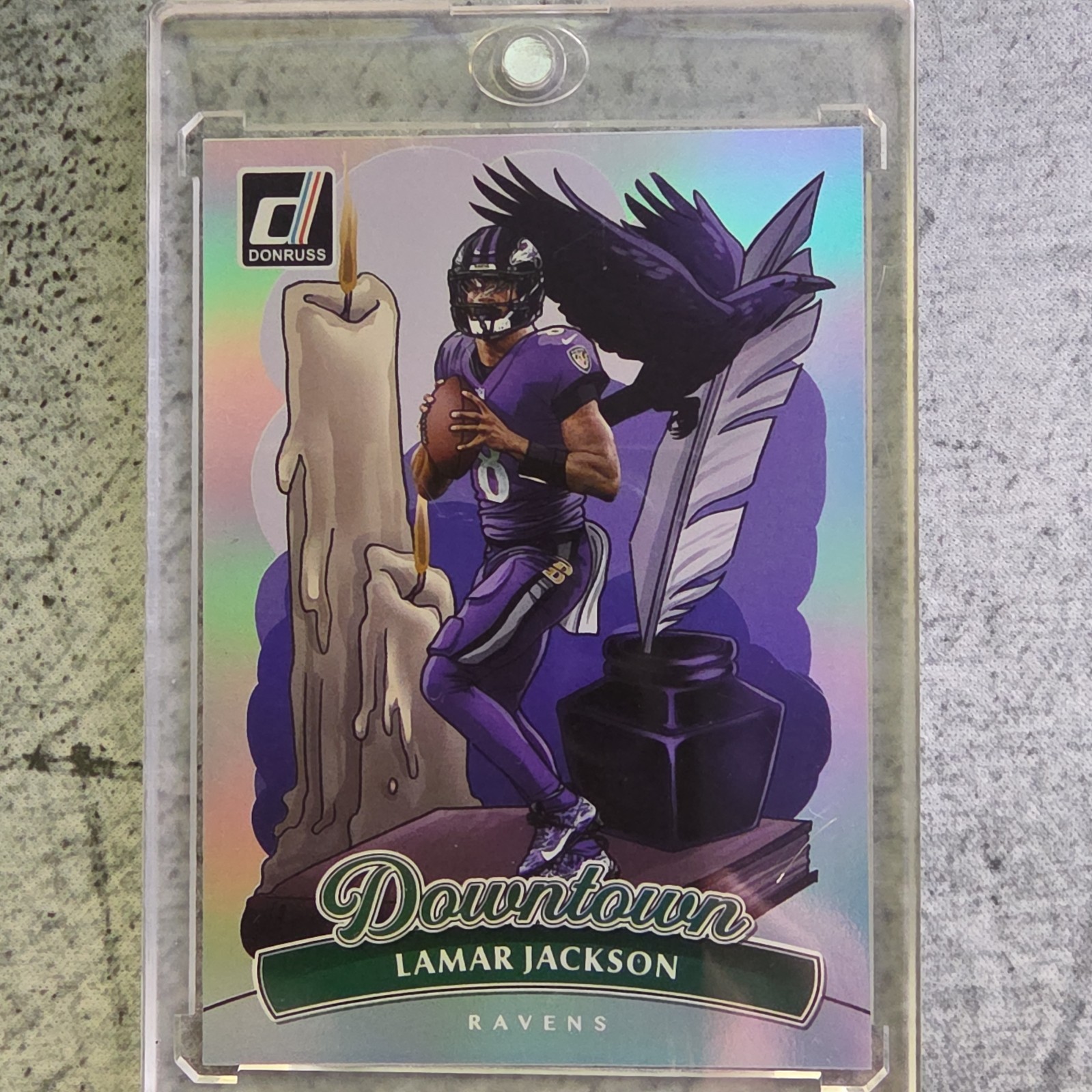 Panini 2025 Donruss Downtown! Lamar Jackson Baltimore Ravens #1 