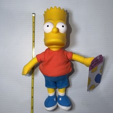 Jakks Pacific The Simpsons BART SIMPSON 9" Plastic Plush Doll Collectible Toy