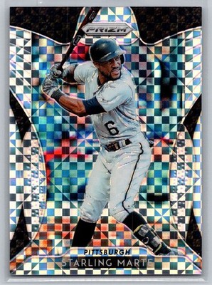 2019 Panini Prizm #73 Starling Marte Power Plaid Prizm #/75