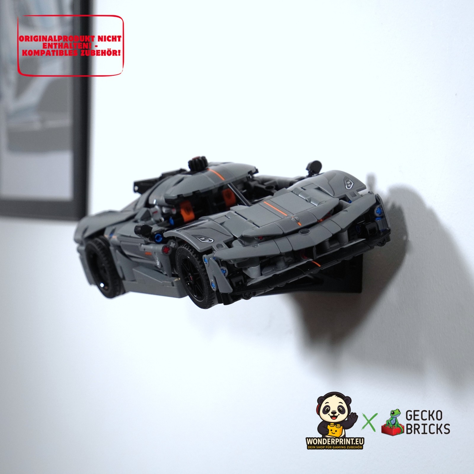 Wandhalterung passt für LEGO® Technic Koenigsegg Jesko Supersportwagen 42173