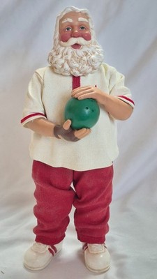 Possible Dreams Clothtique Santa Claus with Bowling Ball 10'' tall Sneakers Glove