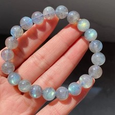 9mm Genuine Natural Labradorite Strong Color Light Beads Bracelet AAA 2017