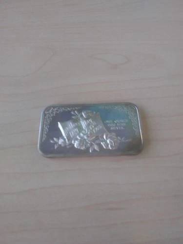 One 1 ounce silver bar .999 fine "Mother's Day 1973" Inscription