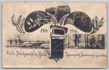 K.u.K. Infanterie Regiment No 12 Third Christmas Field WWI RPPC Postcard 1916