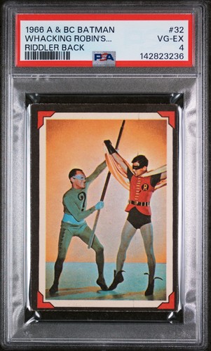1966 A&BC Batman Riddler Back #32 — PSA 4