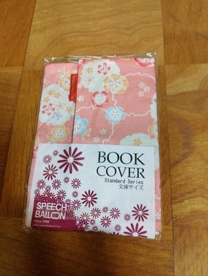 Handmade Japanese Fabric Book Cover SPEECH BALLOON A6 Bunko Size Washi Pattern