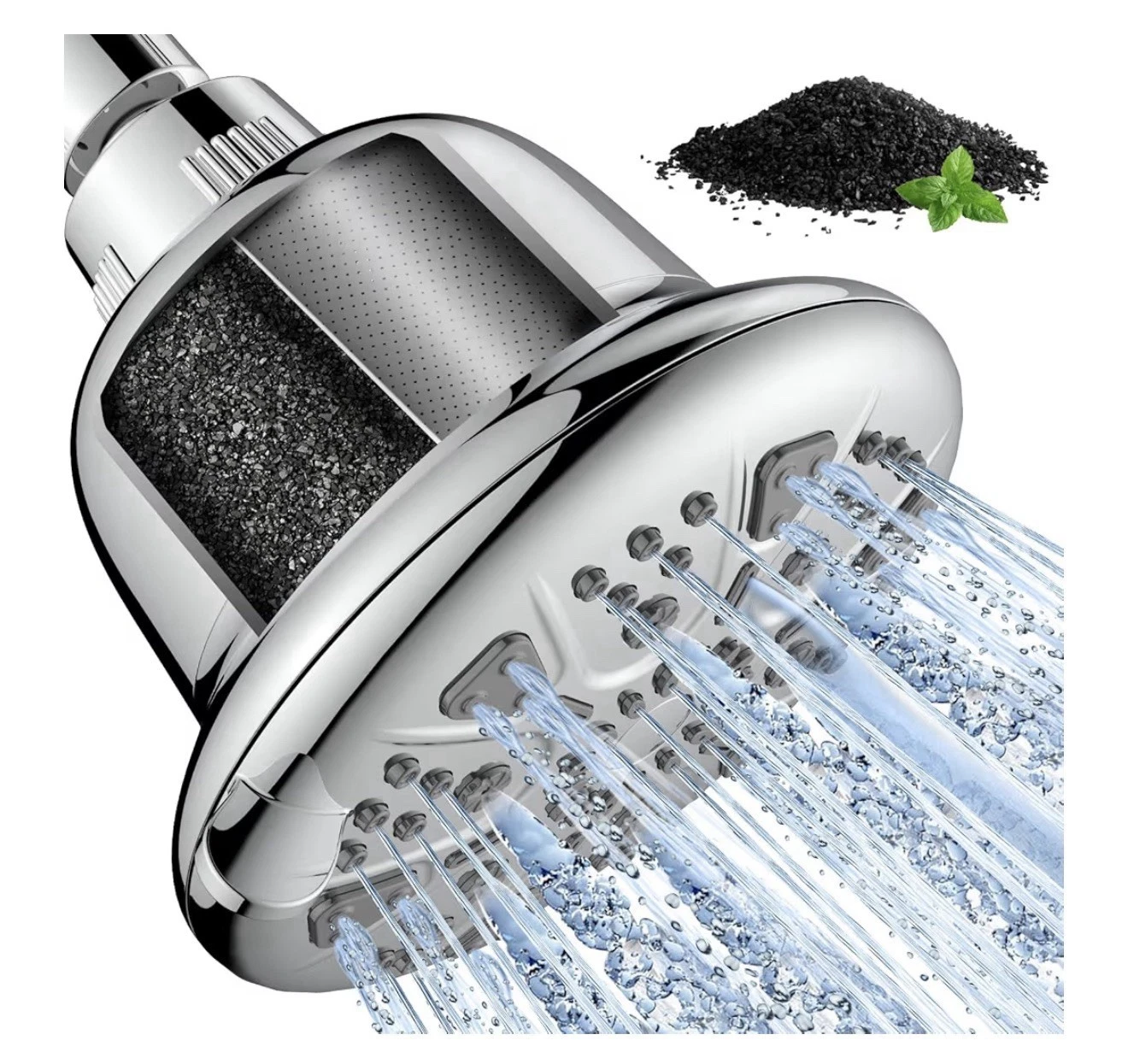 MakeFit High Pressure Filtered Shower Head Chrome Carbon 7 Spray Modes
Opens in a new window or tab