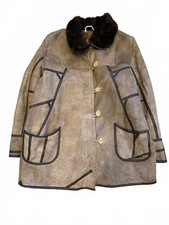 Genuine sheepskin, vintage coat, 14-16