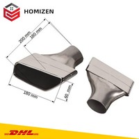 Edelstahl Auspuff Muffler Endrohr Blenden FüR BMW 5Er F10 F11 530D 530I 535I