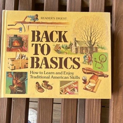 Reader's Digest Back to Basics HC 1981 Illustrated Traditional Skills Index