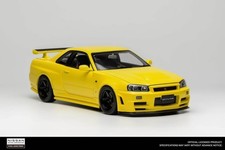 Nissan R34 Skyline GT-R (Yellow) [Motorhelix] 1/18 scale
