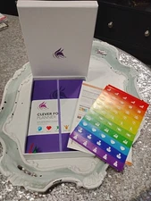 Clever Fox Weekly Planner Non-Dated Purple Organiser Scheduler Productivity NIB