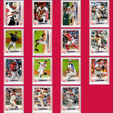 Braves Orange Star Parallel Lot (15) Cards /99 Print Run 2022 Topps Collection